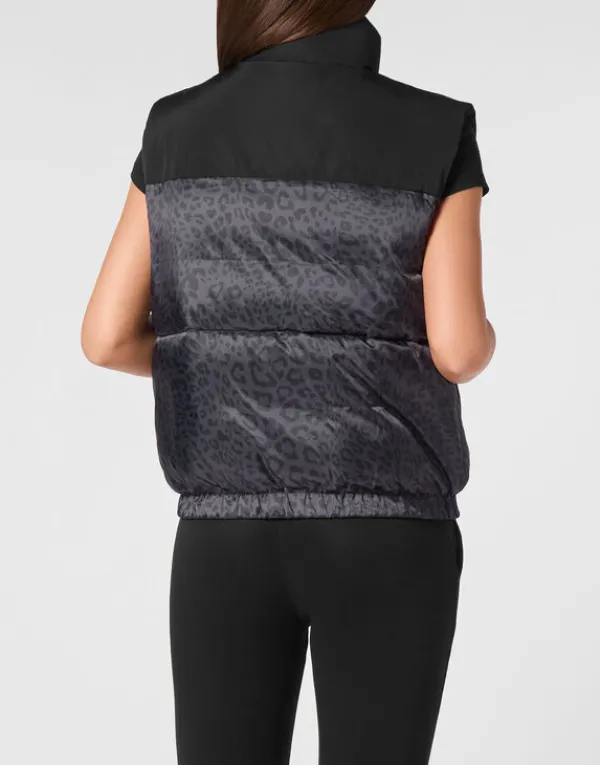 padded_vest_leopard_3.webp Philipp Plein Padded Vest Leopard black Hot