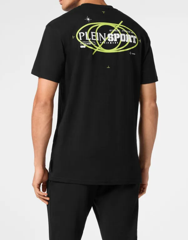 plein_sport_cotton_tshirt_2-3.webp Philipp Plein Plein Sport Cotton T-shirt Round Neck SS Logos black Sale