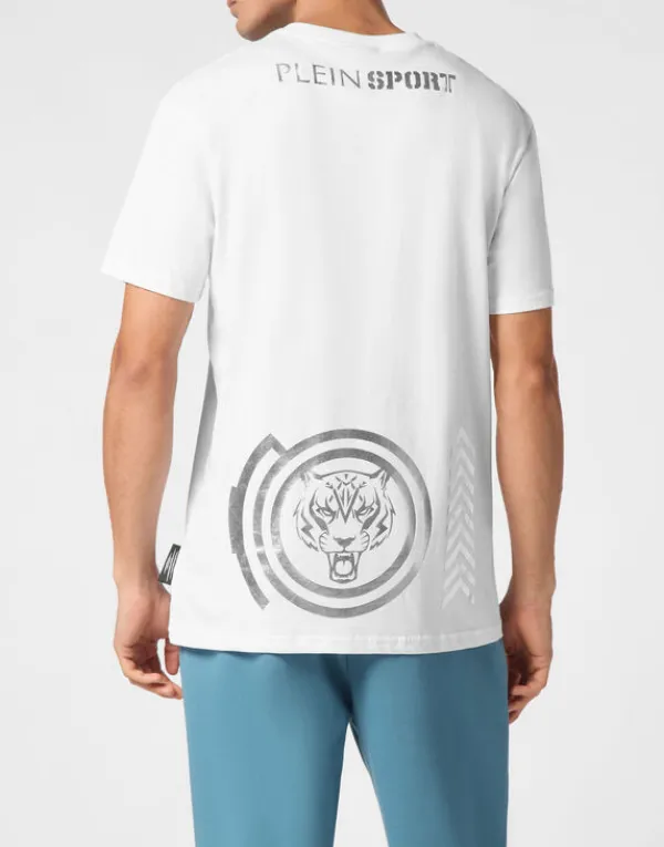 plein_sport_cotton_tshirt_2-4.webp Philipp Plein Plein Sport Cotton T-shirt Round Neck SS Lamina Tiger white/silver Fashion