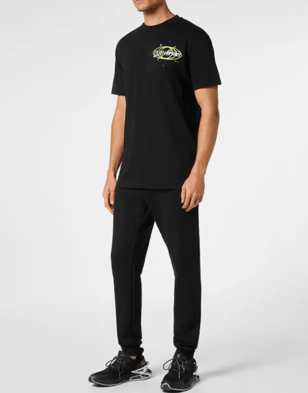 plein_sport_cotton_tshirt_3-3.webp Philipp Plein Plein Sport Cotton T-shirt Round Neck SS Logos black Sale