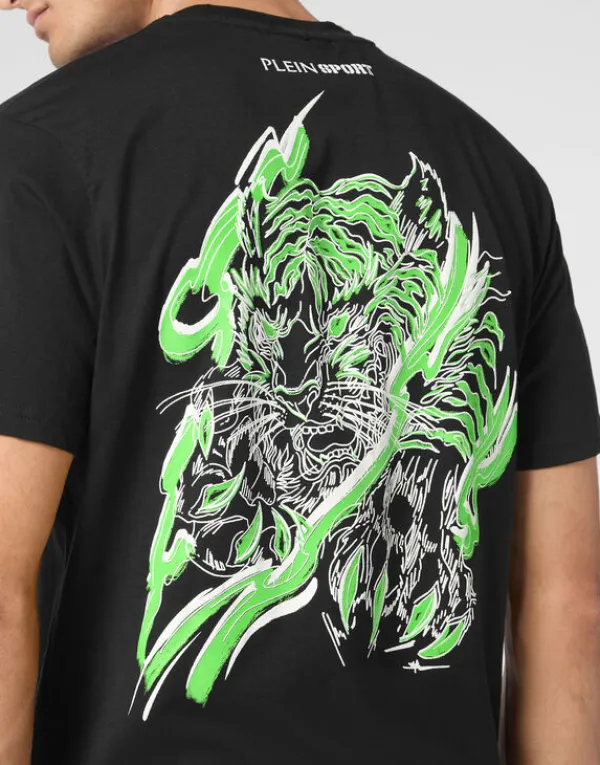 plein_sport_cotton_tshirt_4-2.webp Philipp Plein Plein Sport Cotton T-shirt Round Neck SS Tiger black/yellowfluo New