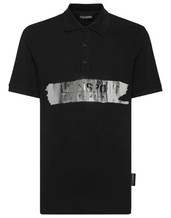 Philipp Plein Polo shirt SS Silver Brush black New