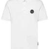 Philipp Plein Polo shirt SS Thunder Tiger white Outlet