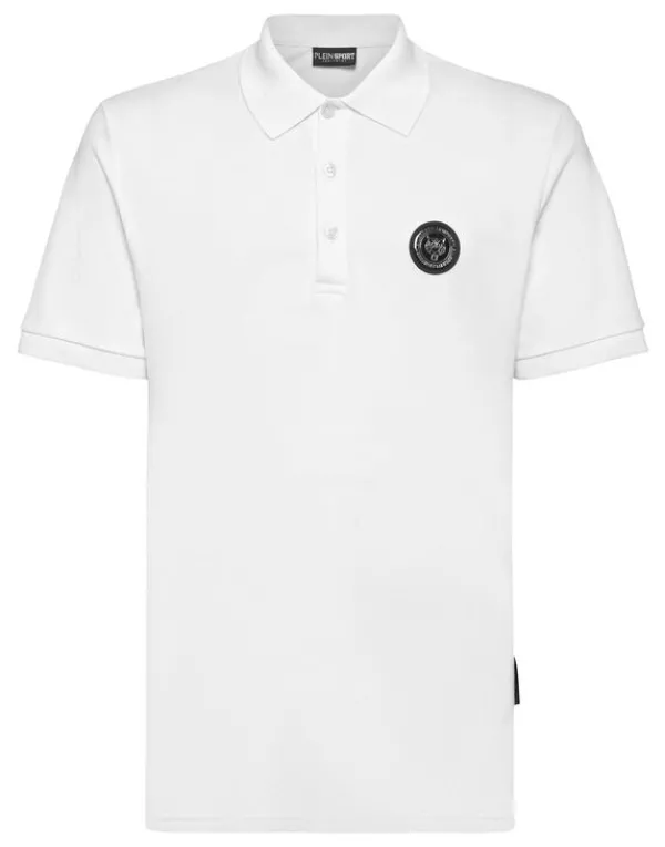 Philipp Plein Polo shirt SS Thunder Tiger white Outlet