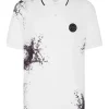Philipp Plein Polo SS Splash Extreme white Outlet