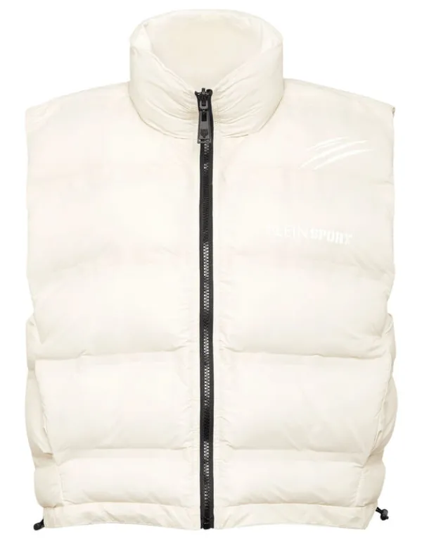 Philipp Plein Reversible Lightweight Padded Vest Scratch lightgrey Discount