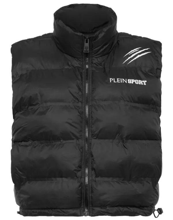 Philipp Plein Reversible Lightweight Padded Vest Scratch black Hot