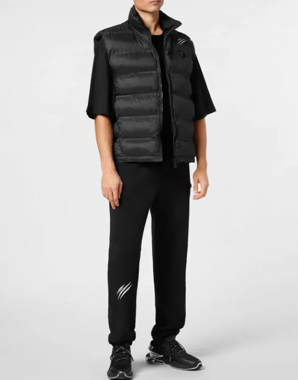 reversible_lightweight_pa_3.webp Philipp Plein Reversible Lightweight Padded Vest Scratch black Outlet
