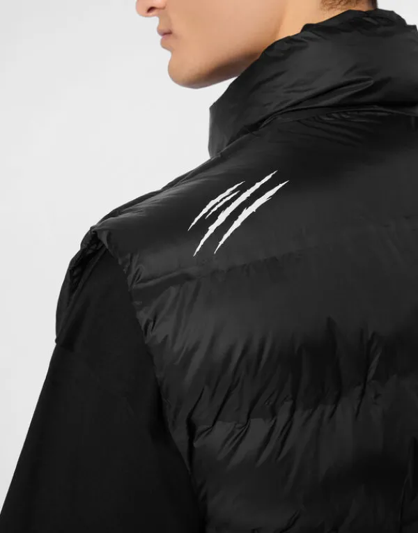reversible_lightweight_pa_4.webp Philipp Plein Reversible Lightweight Padded Vest Scratch black Outlet