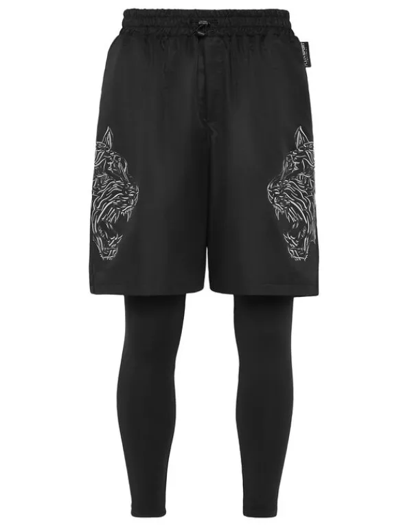 Philipp Plein Running Pants Tiger black Sale