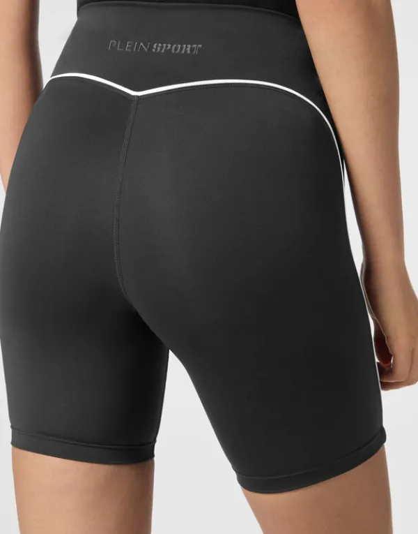 silky_soft_piping_biker_s_4.webp Philipp Plein Silky Soft Piping Biker Shorts black Hot