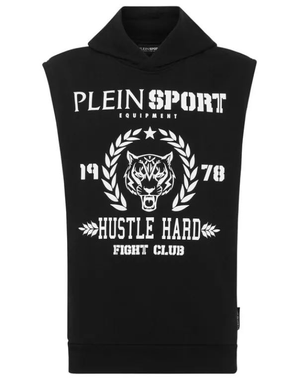 Philipp Plein Sleeveless Hoodie sweatshirt Tiger Best