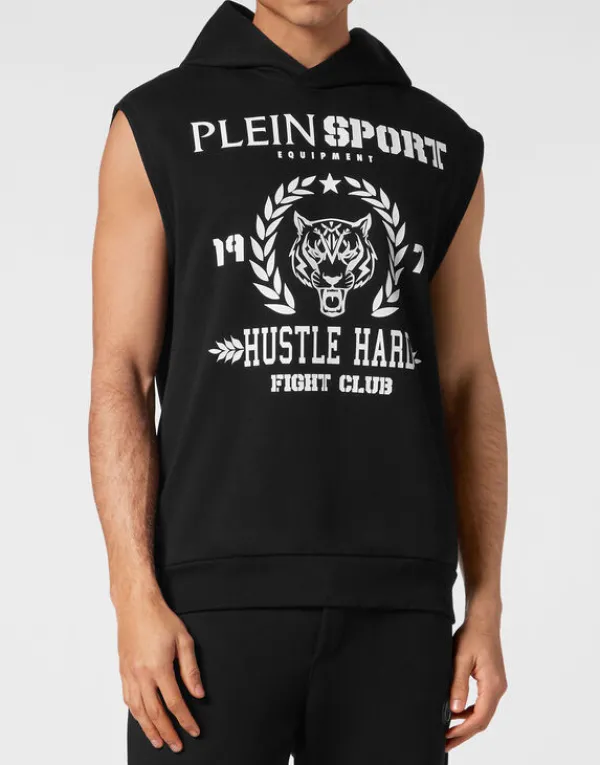 Philipp Plein Sleeveless Hoodie sweatshirt Tiger Best