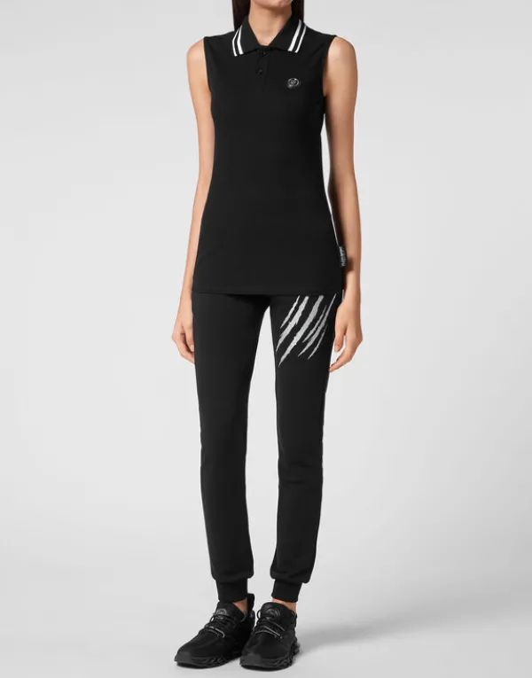 sleeveless_polo_shirt_3.webp Philipp Plein Sleeveless Polo shirt black Clearance