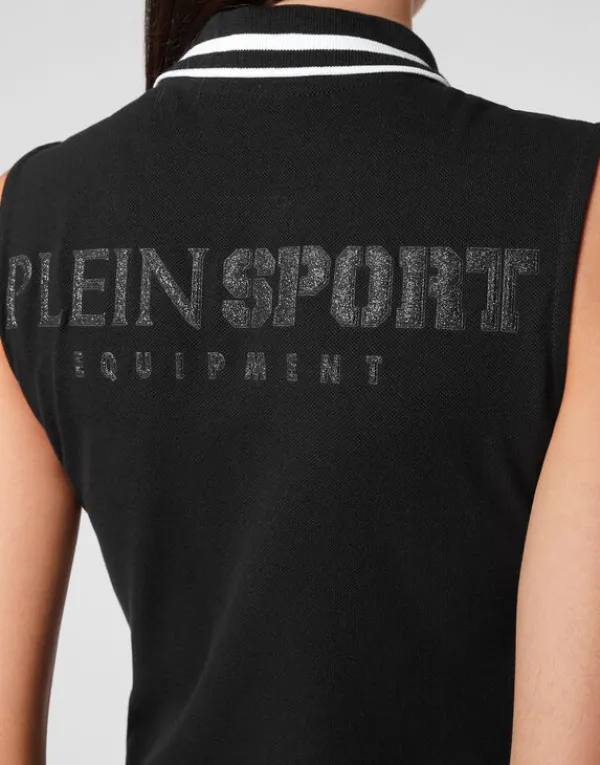 sleeveless_polo_shirt_4.webp Philipp Plein Sleeveless Polo shirt black Clearance