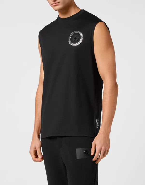 Philipp Plein SLEEVELESS T-shirt black Outlet