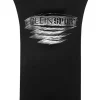 Philipp Plein Sleeveless T-shirt Round Neck black/silver Best
