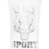Philipp Plein Sleeveless T-shirt Round Neck SS Tiger white/silver Online