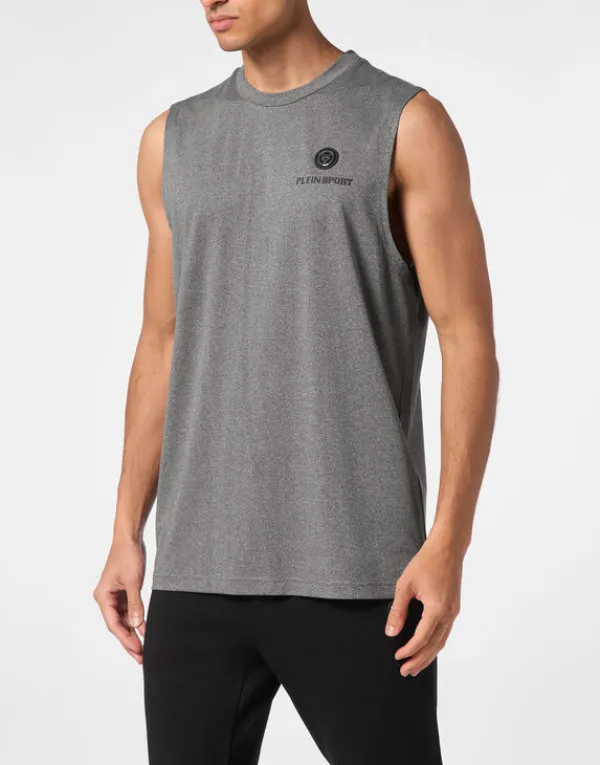Philipp Plein Sleeveless T-shirt Round Neck SS black Discount