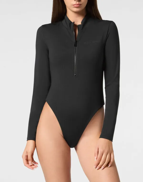 Philipp Plein Sport Body Suit LS black Discount