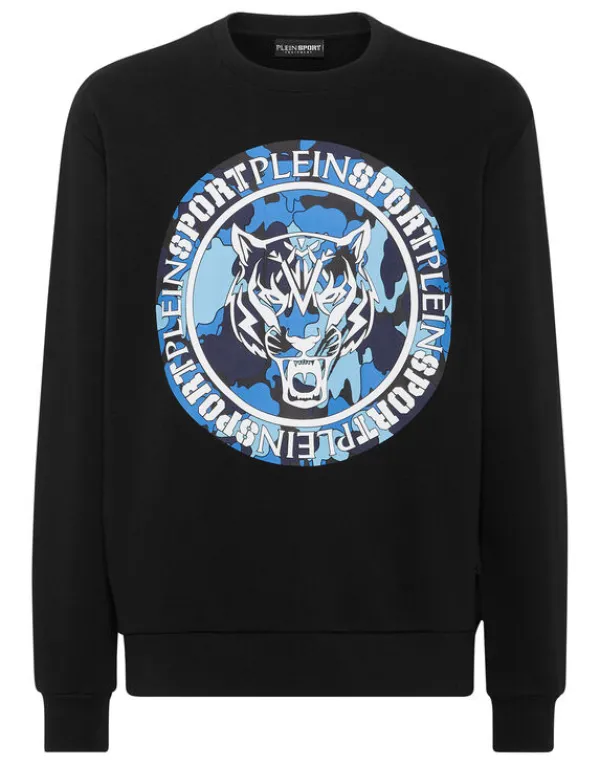 Philipp Plein Sweatshirt LS Carbon Tiger Discount