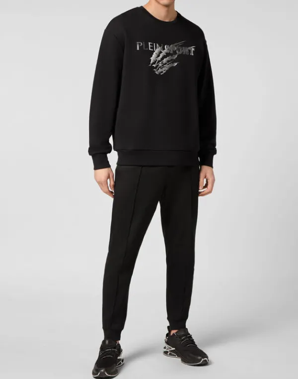 sweatshirt_ls_scratch_3.webp Philipp Plein Sweatshirt LS Scratch black/silver Online