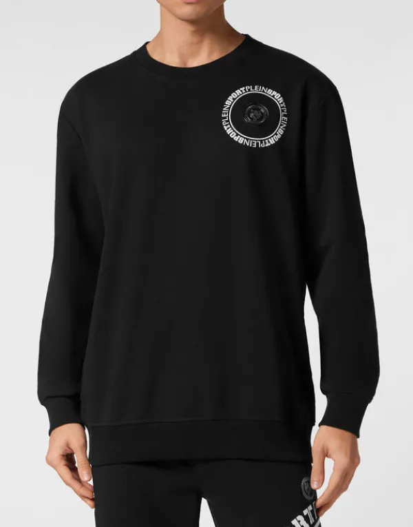 Philipp Plein Sweatshirt Round Neck Carbon Tiger black Clearance