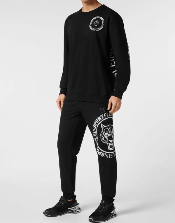 sweatshirt_round_neck_car_3.webp Philipp Plein Sweatshirt Round Neck Carbon Tiger black Clearance