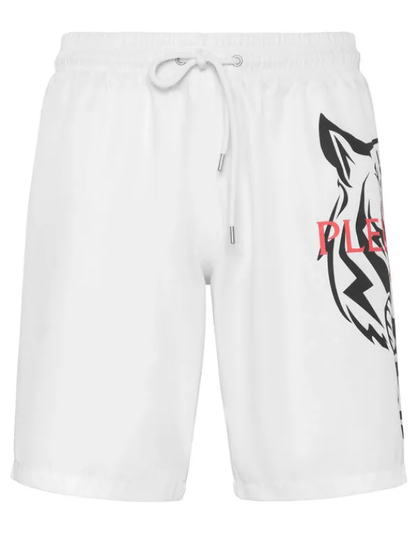 Philipp Plein Swim-Trunks Tiger white Fashion