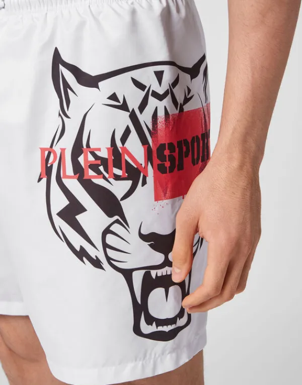 swimtrunks_tiger_3.webp Philipp Plein Swim-Trunks Tiger white Fashion