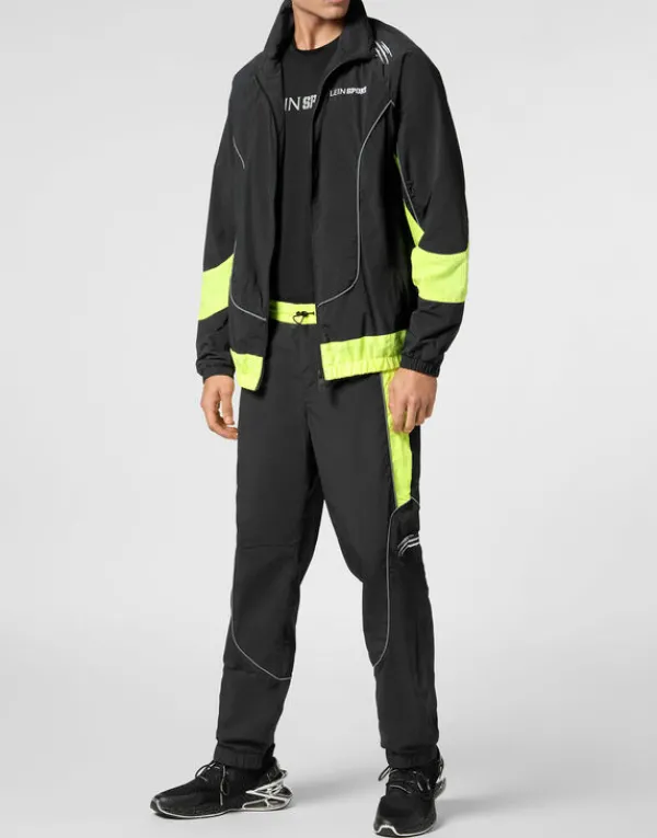 technical_jogging_bomber__3.webp Philipp Plein Technical Jogging Bomber Jacket LS Scratch black/yellowfluo Online