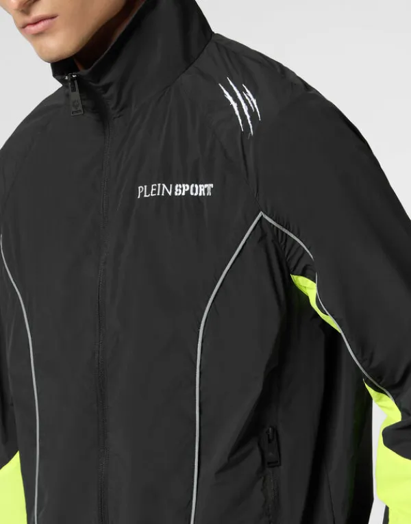 technical_jogging_bomber__4.webp Philipp Plein Technical Jogging Bomber Jacket LS Scratch black/yellowfluo Online