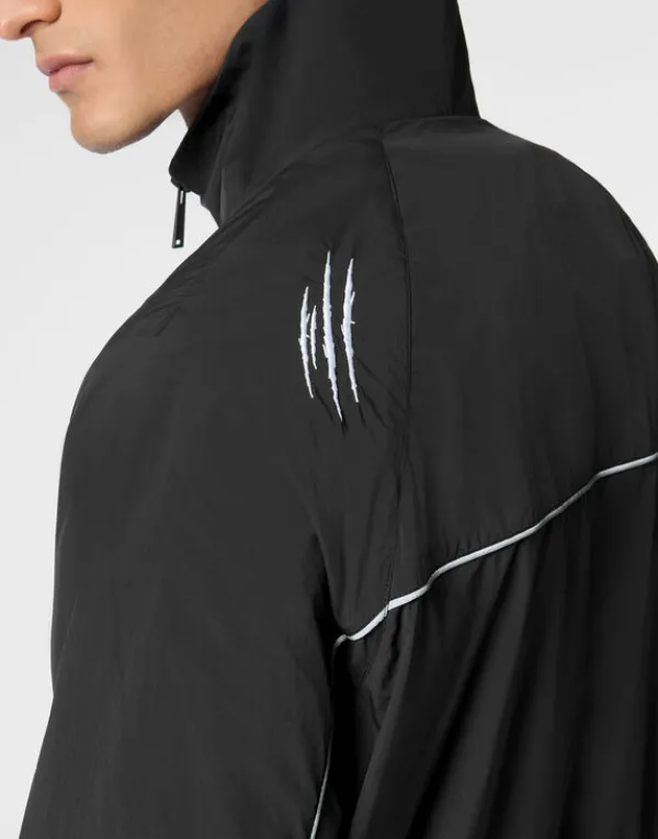technical_jogging_bomber__5.webp Philipp Plein Technical Jogging Bomber Jacket LS Scratch black/yellowfluo Online