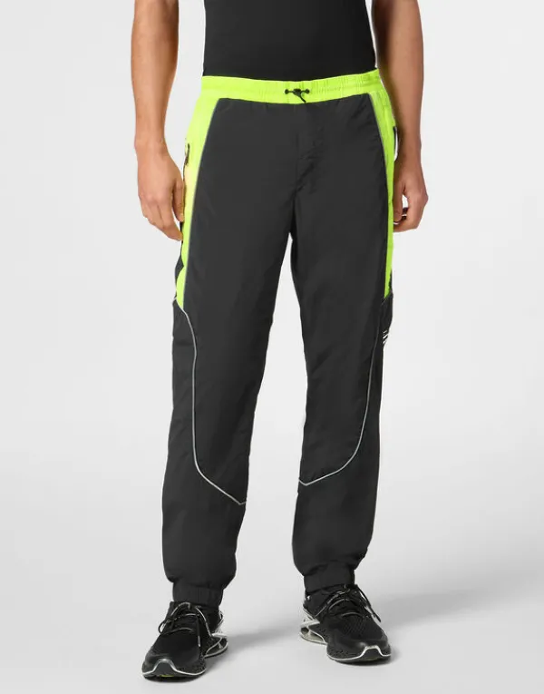 Philipp Plein Technical Loose Fit Jogging Pants Scratch black/yellowfluo New