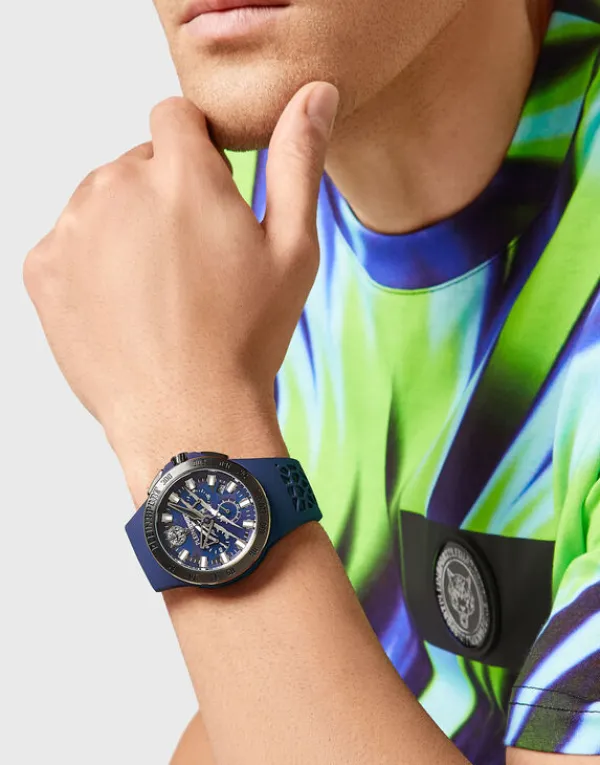 thunderstorm_chrono_watch_2-1.webp Philipp Plein THUNDERSTORM CHRONO Watch blue/greysteal Online