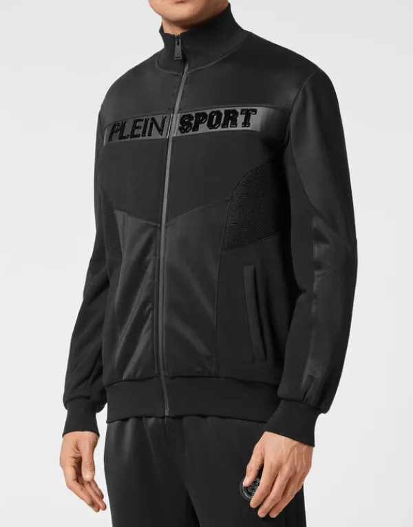 Philipp Plein Tracksuit: Zip-up Jacket + jogging pants Statement black Best