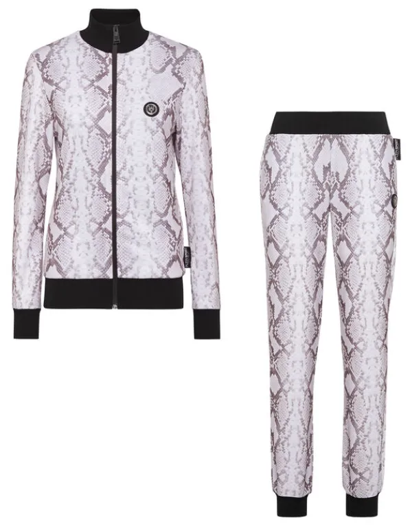 Philipp Plein Triacetate Jogging Tracksuit: Top/Trousers Pitone grey Online