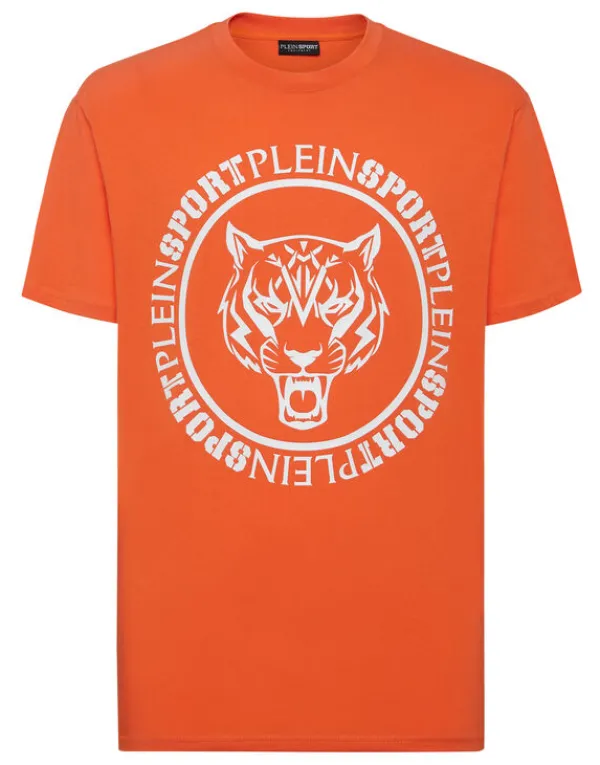 Philipp Plein T-shirt Round Neck Carbon Tiger orange Sale