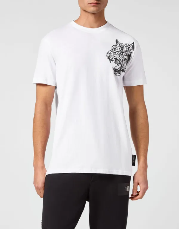 Philipp Plein T-shirt Round Neck SS white Best
