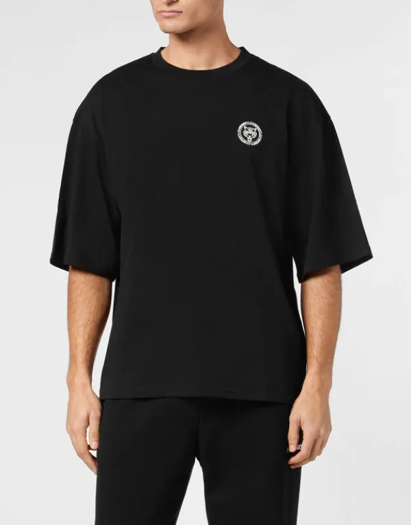 Philipp Plein T-shirt Round Neck SS black Outlet
