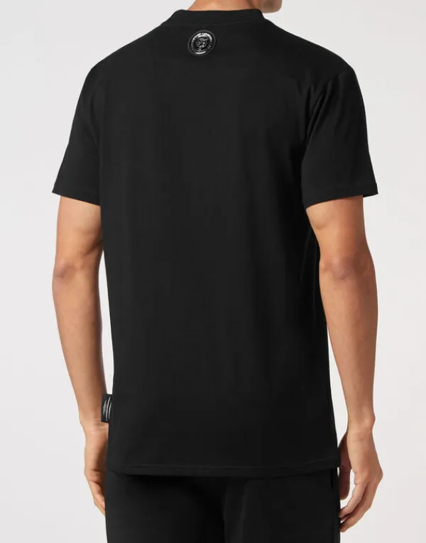 tshirt_round_neck_ss_glob_2.webp Philipp Plein T-shirt Round Neck SS Global Express Edition black+greenfluo Sale