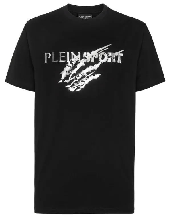 Philipp Plein T-shirt Round Neck SS Scratch black/silver New