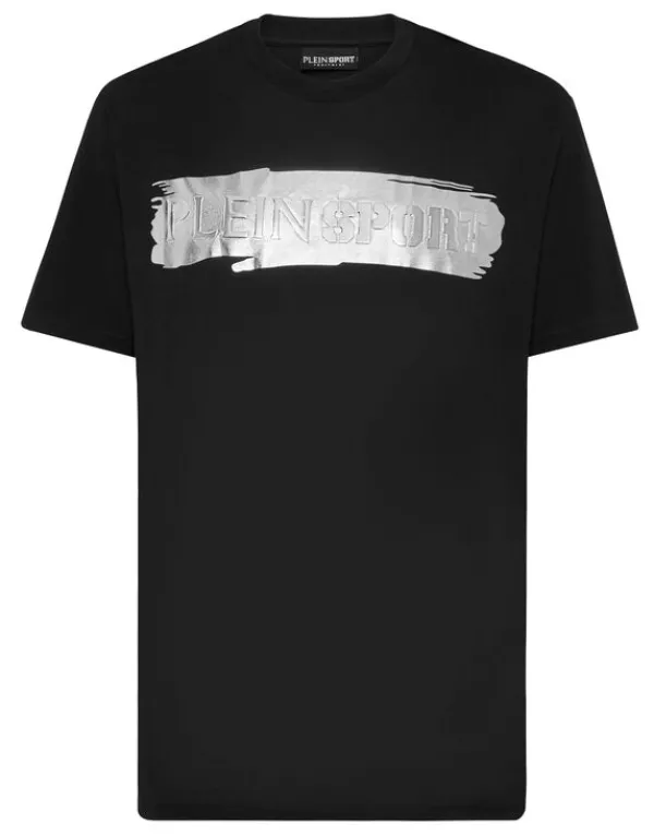 Philipp Plein T-shirt Round Neck SS Silver Brush black/silver Hot