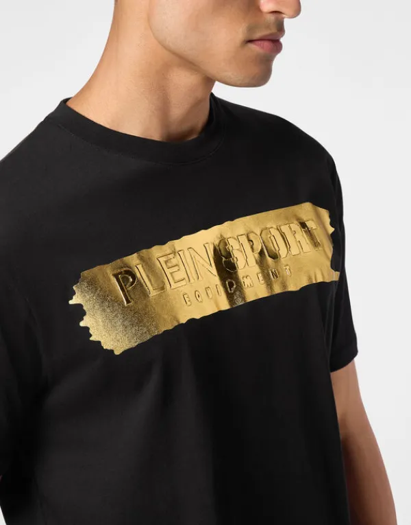 tshirt_round_neck_ss_silv_4-4.webp Philipp Plein T-shirt Round Neck SS Silver Brush black/lightgold Outlet