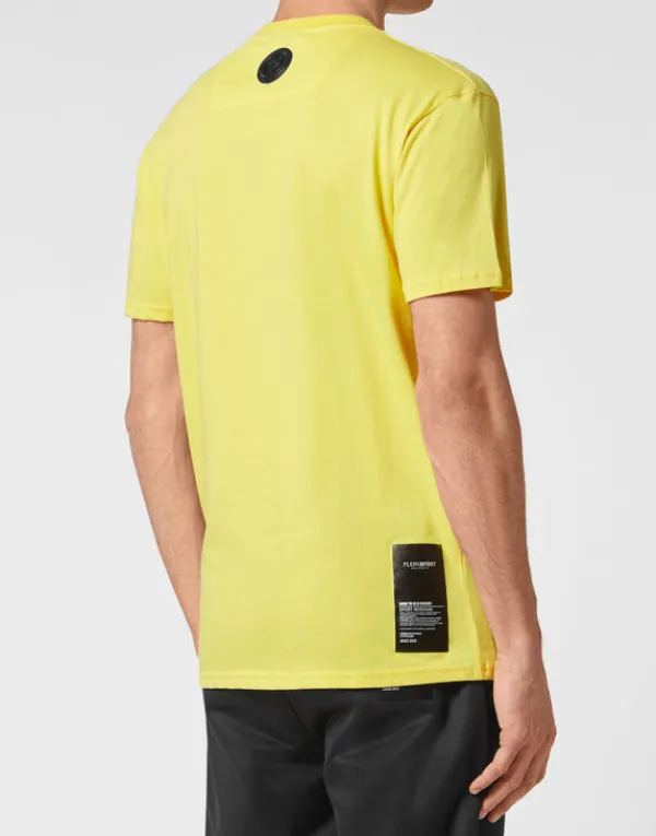 tshirt_round_neck_ss_stat_2-1.webp Philipp Plein T-shirt Round Neck SS Statement yellow Fashion