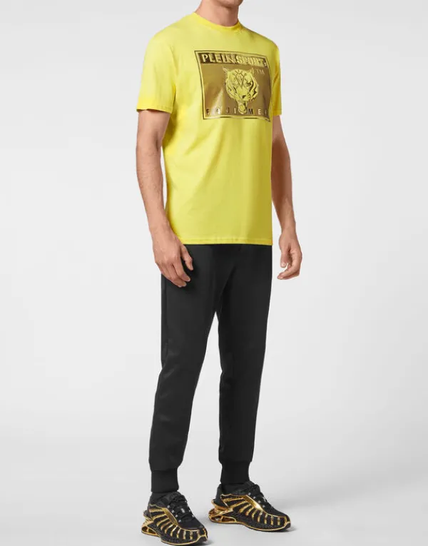 tshirt_round_neck_ss_stat_3-1.webp Philipp Plein T-shirt Round Neck SS Statement yellow Fashion