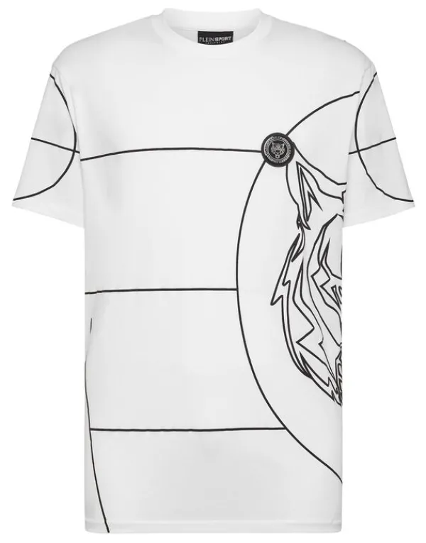 Philipp Plein T-shirt Round Neck SS Tiger Outlet
