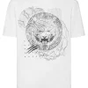 Philipp Plein T-shirt Round Neck SS Tiger Outlet