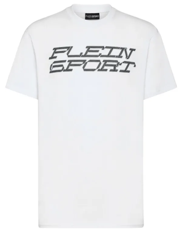 Philipp Plein T-shirt Round Neck SS Tiger white Outlet