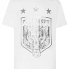 Philipp Plein T-shirt Round Neck SS Tiger Crest Edition white/silver Clearance